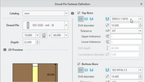 Bohrungstabelle Dowel PinFastener Definition