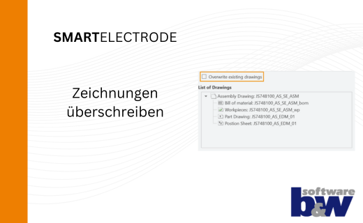 Vorhandene Zeichnungen in SMARTElectrode überschreiben